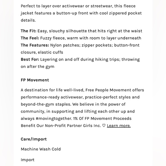 NEW Free People Hit The Slopes Fleece Jacket - Picture 8 of 16